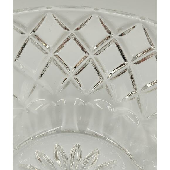 Vintage Lenox Fine Crystal Diamond Bowl With Sticker Czech - Picture 5 of 7
